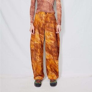 Collina Strada Fur Print Stomp Pants Size M